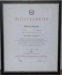 Hochwertiger deutscher Meisterschein mit individueller Personalisierung Hochwertiger deutscher Meisterschein mit individueller Personalisierung
