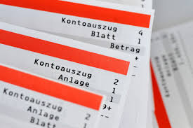 Kontoauszüge kaufen – Reproduktion für symbolische Zwecke Kontoauszüge kaufen – Reproduktion für symbolische Zwecke
